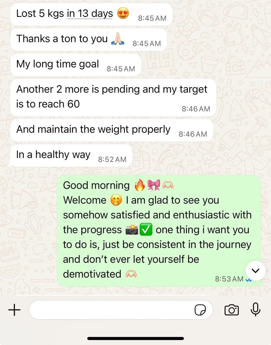Client success message 1